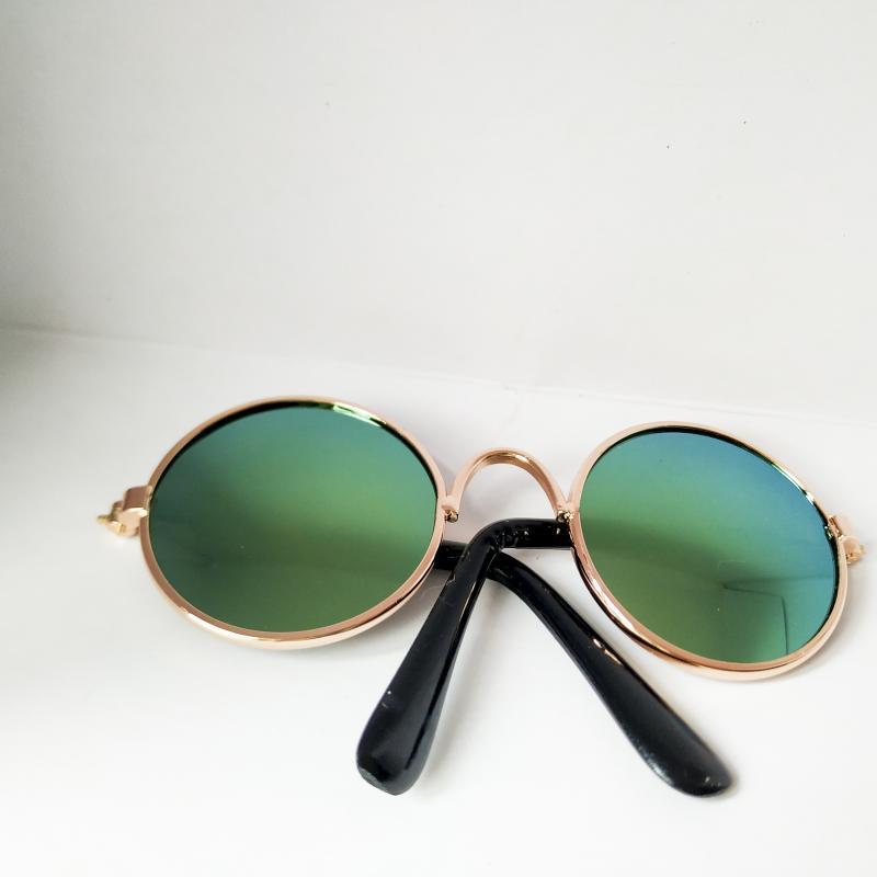 FieryFur Pet Cat Sunglasses – Stylish Round Frame Glasses for Cats & Small Dogs
