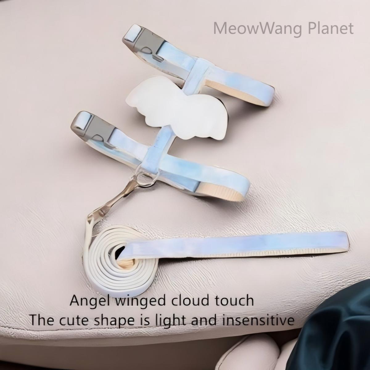 FieryFur Angel Wings Pet Harness & Leash Set – Adjustable Escape-Proof Vest for Cats & Small Dogs