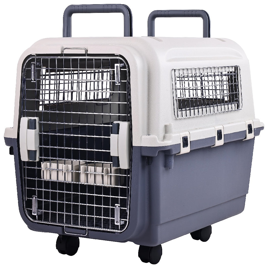 Fiery Travel Plastic Dog Kennel – Airline-Approved Pet Transport Crate (Self Pickup Only)