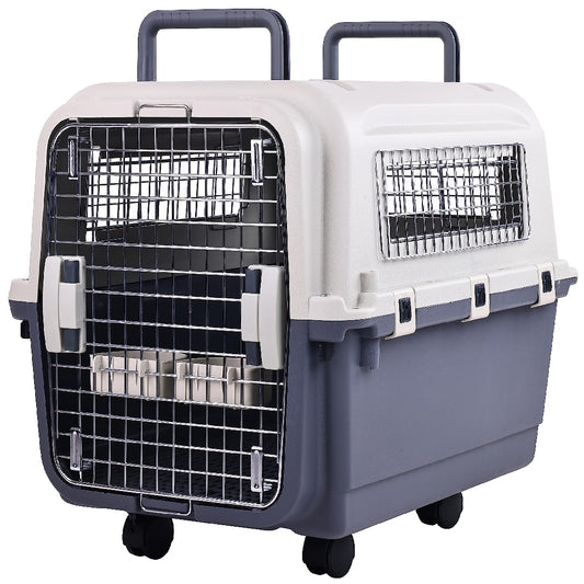 Fiery Travel Plastic Dog Kennel – Airline-Approved Pet Transport Crate (Self Pickup Only)