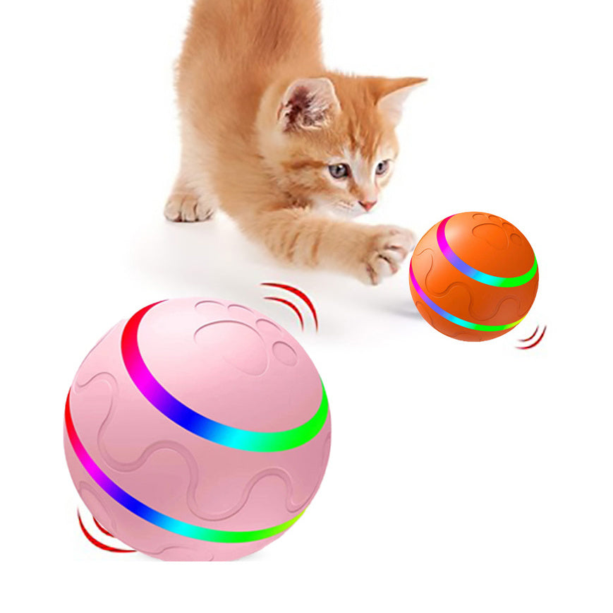 Intelligent Self-Rotating Cat Ball Toy – USB Rechargeable Interactive Play Ball