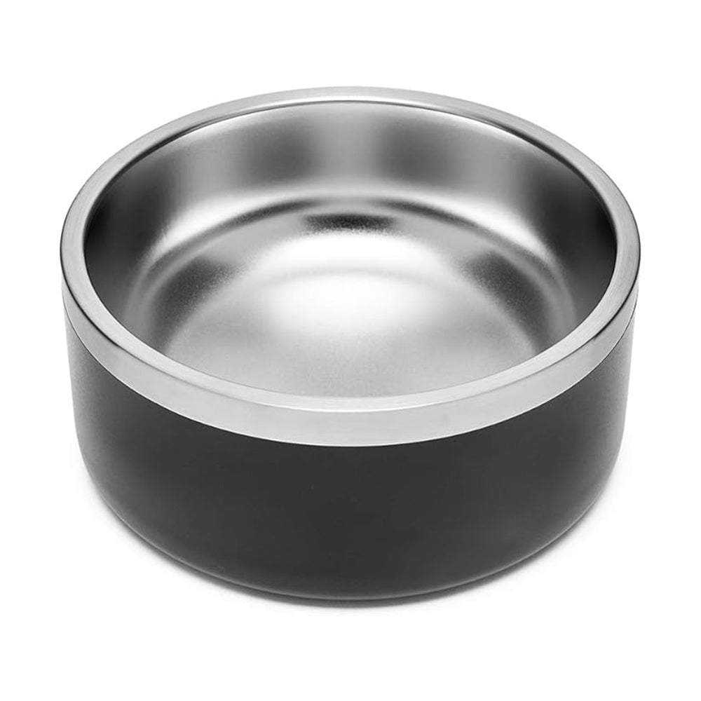 Stainless Steel Dog Bowl – 42oz Food & Water Bowl with Non-Slip Quiet Base, Dishwasher Safe