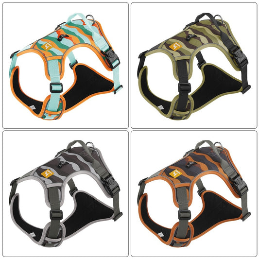 Dog Chest and Back Reflective Commuter Harness with Hand-Holding Rope – Comfortable, Safe & Stylish