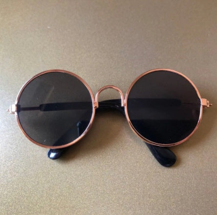 FieryFur Pet Cat Sunglasses – Stylish Round Frame Glasses for Cats & Small Dogs