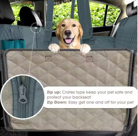 Pet Car Seat Cover – Waterproof Durable Hammock for Dogs and Cats