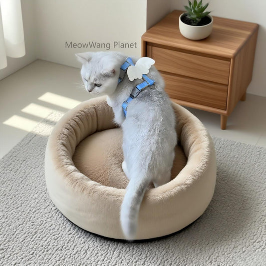 FieryFur Angel Wings Pet Harness & Leash Set – Adjustable Escape-Proof Vest for Cats & Small Dogs