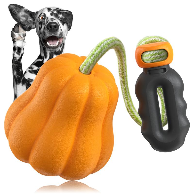 PROKEl Dog Rope Fetch Exercise ToyforMedium  Large Aggressive Chewers BreedDogsChew Interactive Toys Training Tug Of WarBallsindoor And Outdoor Halloween Dogtoyorange Plain Indestructible Dogtoy Super