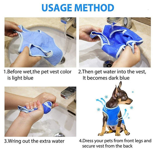 Dog Cooling Vest – Lightweight Summer Heat Relief for Dogs & Cats