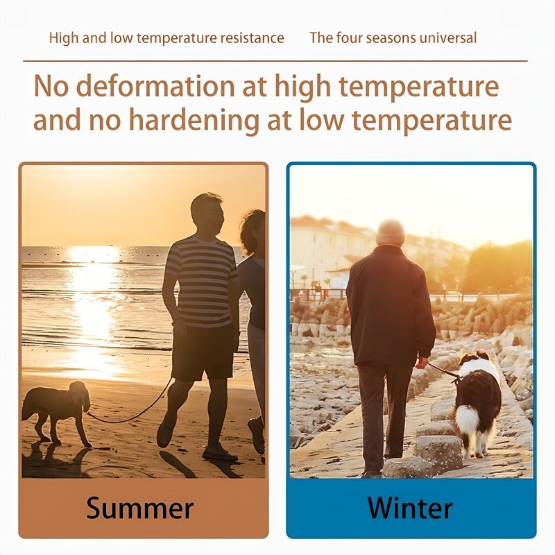 FieryFur Silicone Pet Collar & Leash Set – Waterproof, Adjustable & Easy to Clean for Small to Large Dogs