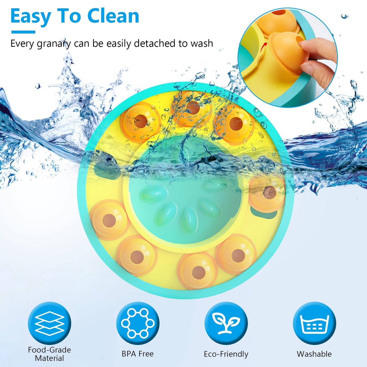 Interactive Dog Puzzle Feeder Toy – Slow Feeding Wheel with Treat Dispenser for IQ Training & Mental Enrichment