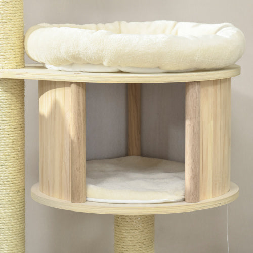 3-Level Cat Tree – Sisal Scratching Posts with Cushions