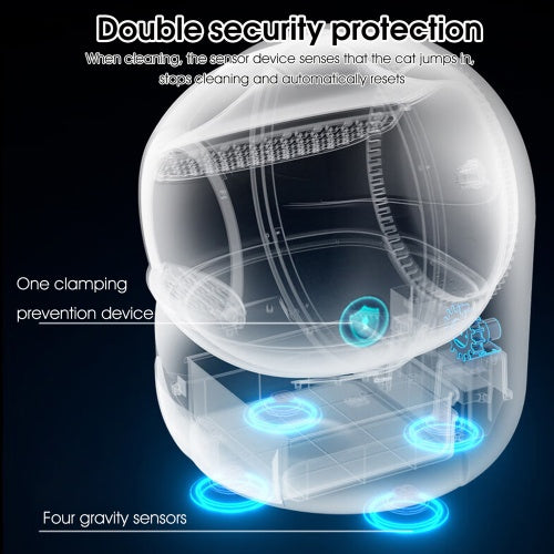 Automatic Cat Litter Box – Odor-Free & App Controlled