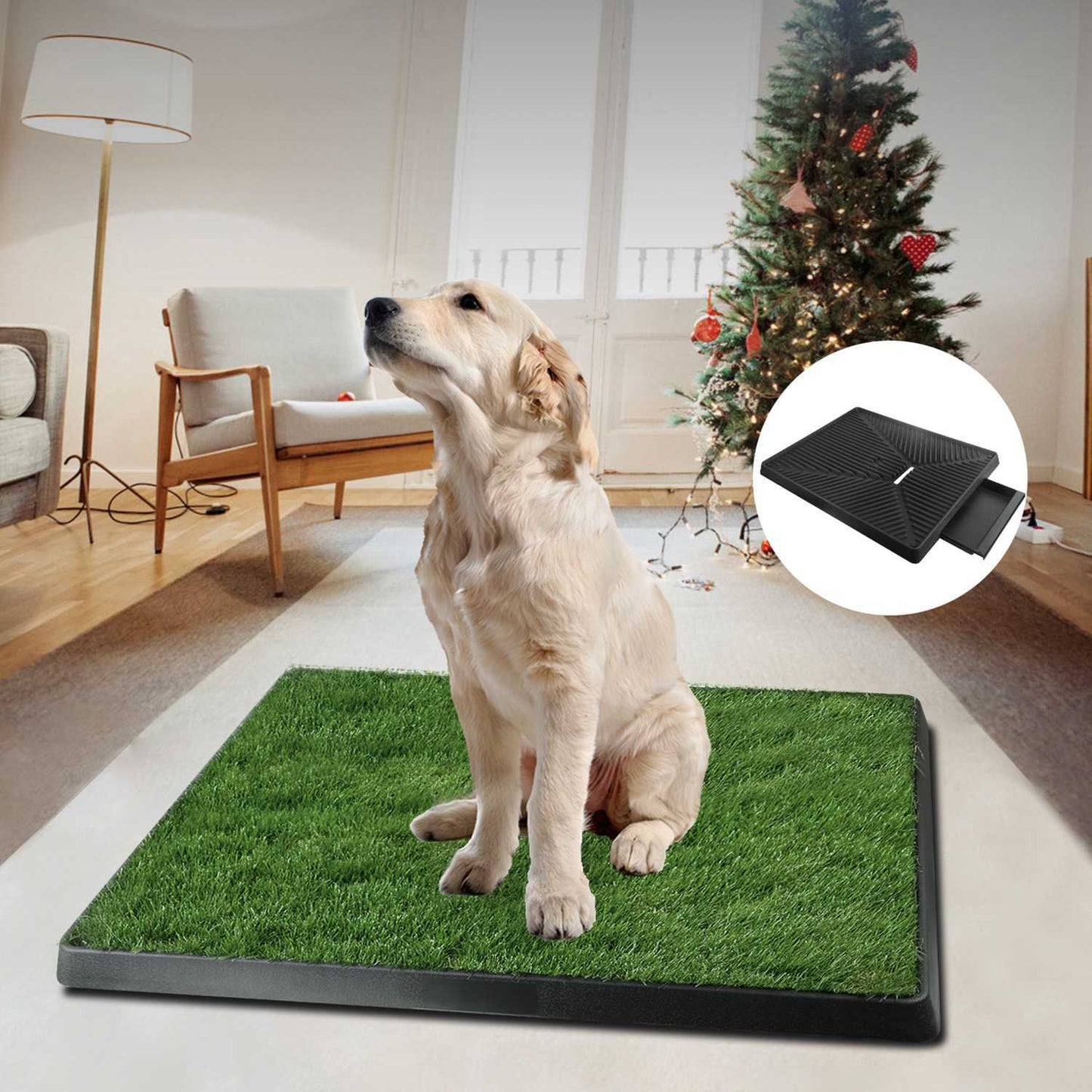 1Pc Dog Potty Training Artificial Grass Pad – Indoor & Outdoor Puppy Toilet Trainer