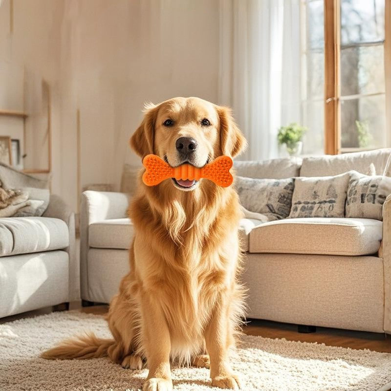 2-in-1 Dog Chew Toy Set – Dental Cleaning & Toothbrush Chew Stick