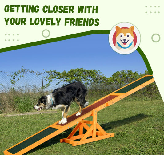 Wooden Dog Agility Seesaw – Training and Exercise Equipment
