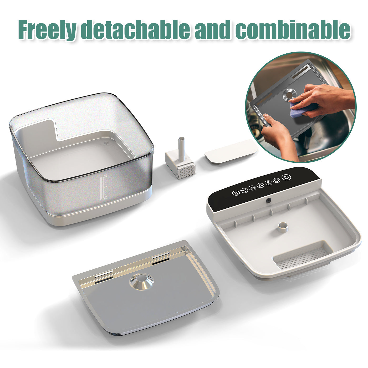 Automatic Pet Water Dispenser – Smart Cat & Dog Water Fountain with UV Sterilization and Wireless Induction