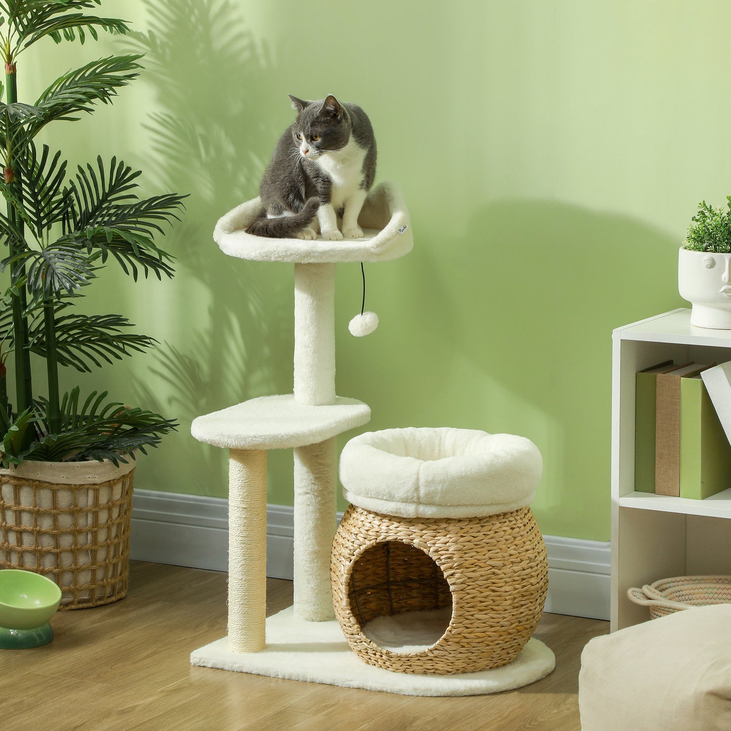 31" Cat Tree Tower – Scratching Posts with Beds and Condo