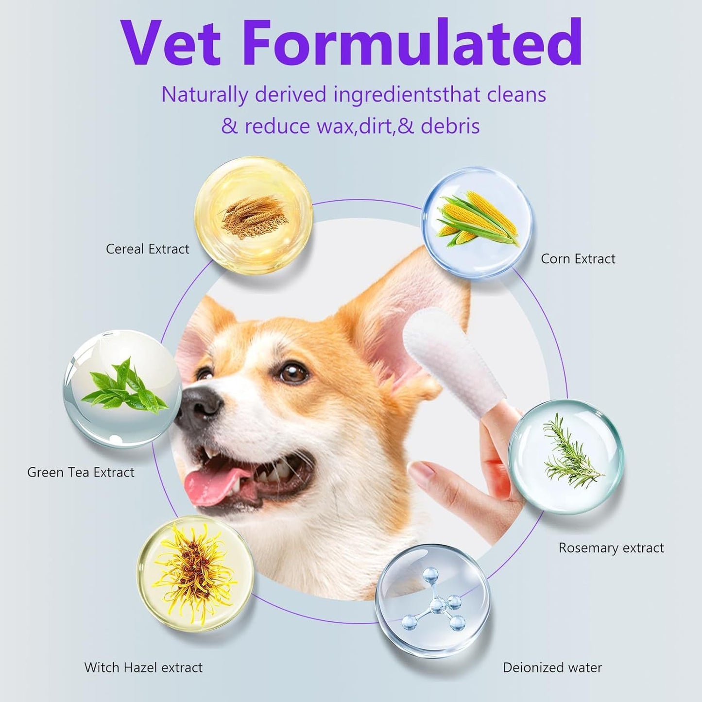 3-in-1 Steam Pet Brush – Spray, Comb & Clean for Cats and Dogs (with Waterless Shampoo & Ear Towels)