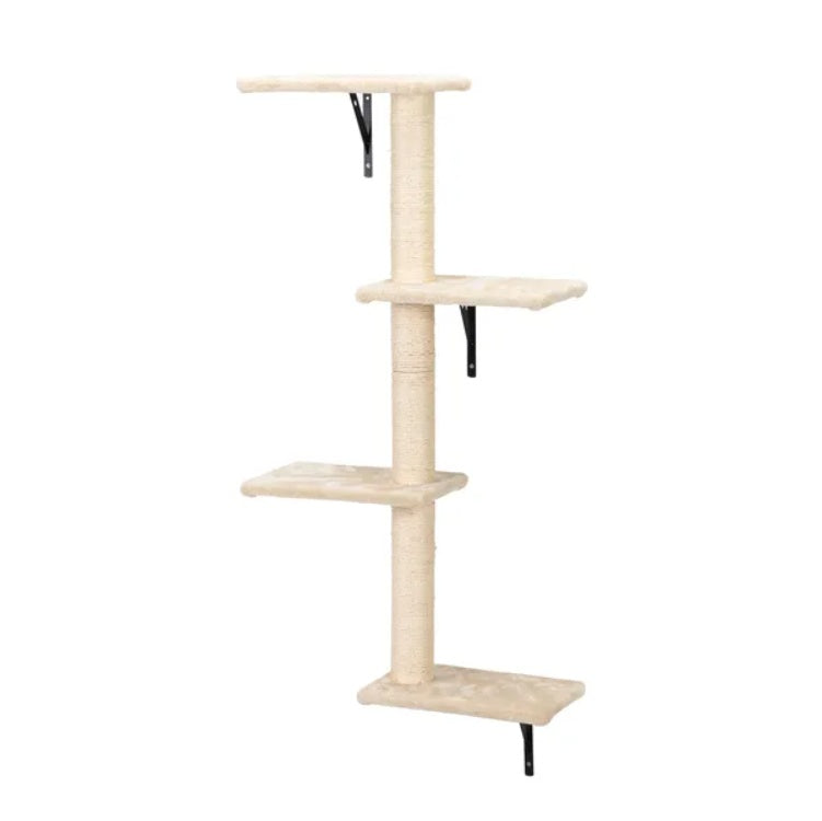 5-Piece Wall-Mounted Cat Climber Set – Modern Cat Activity Center