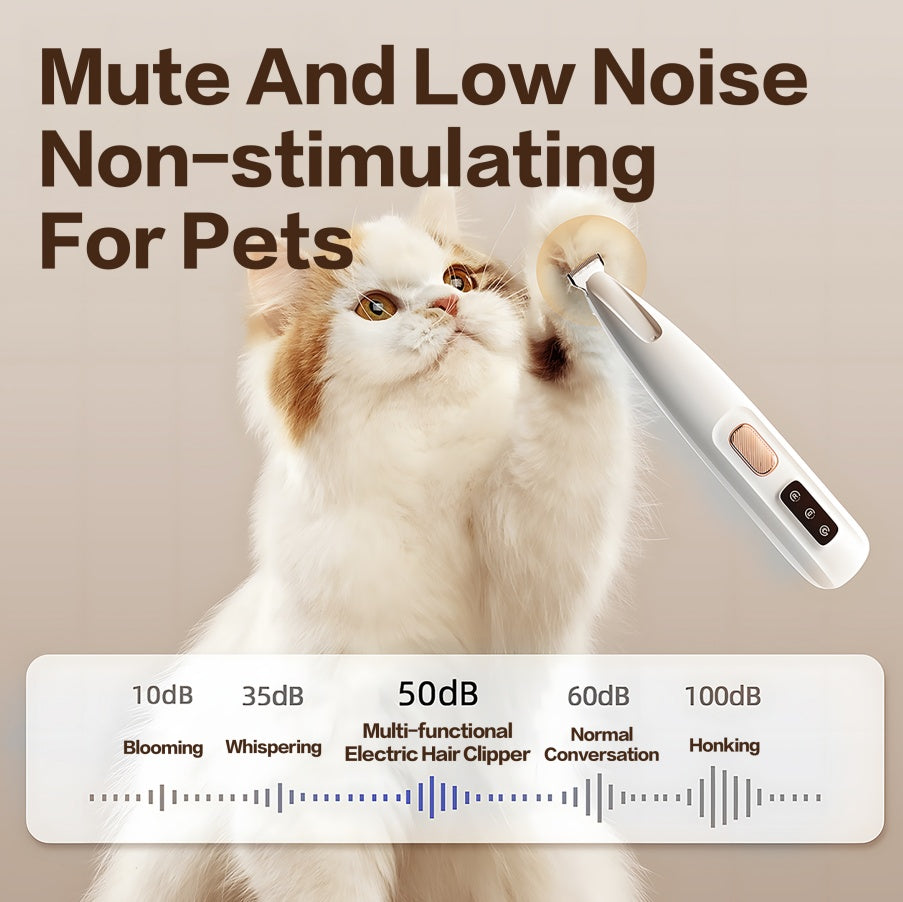 2025 New Pet Paw Trimmer – Rechargeable Quiet Hair Trimmer for Pets