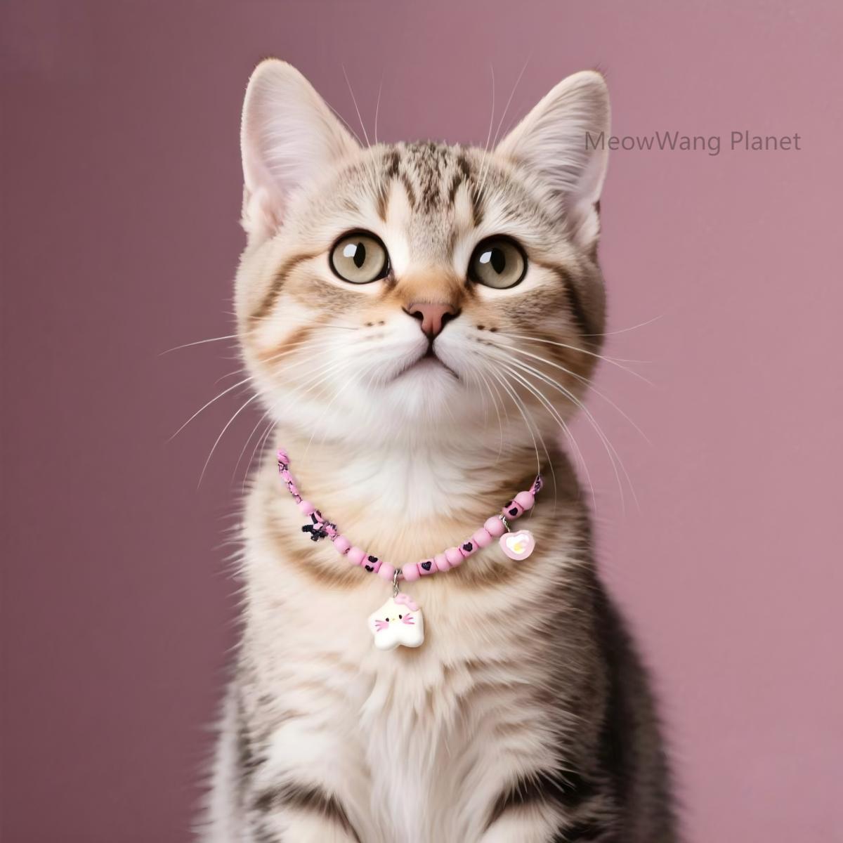 FieryFur Luxury Adjustable Pet Collar – Minimalist Durable Necklace Style for Cats & Small to Medium Dogs