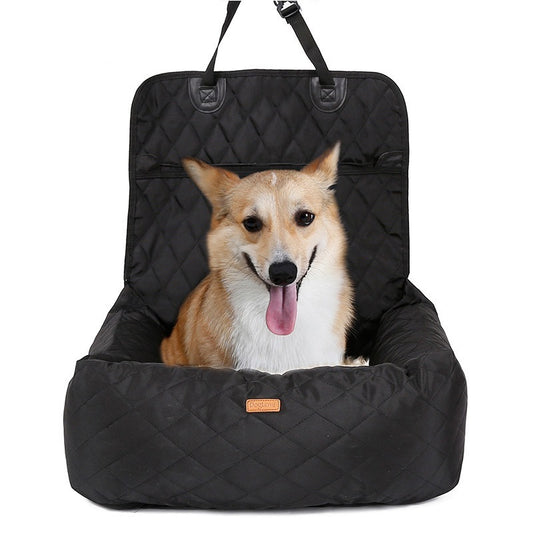2-in-1 Pet Dog Carrier & Folding Car Seat Pad