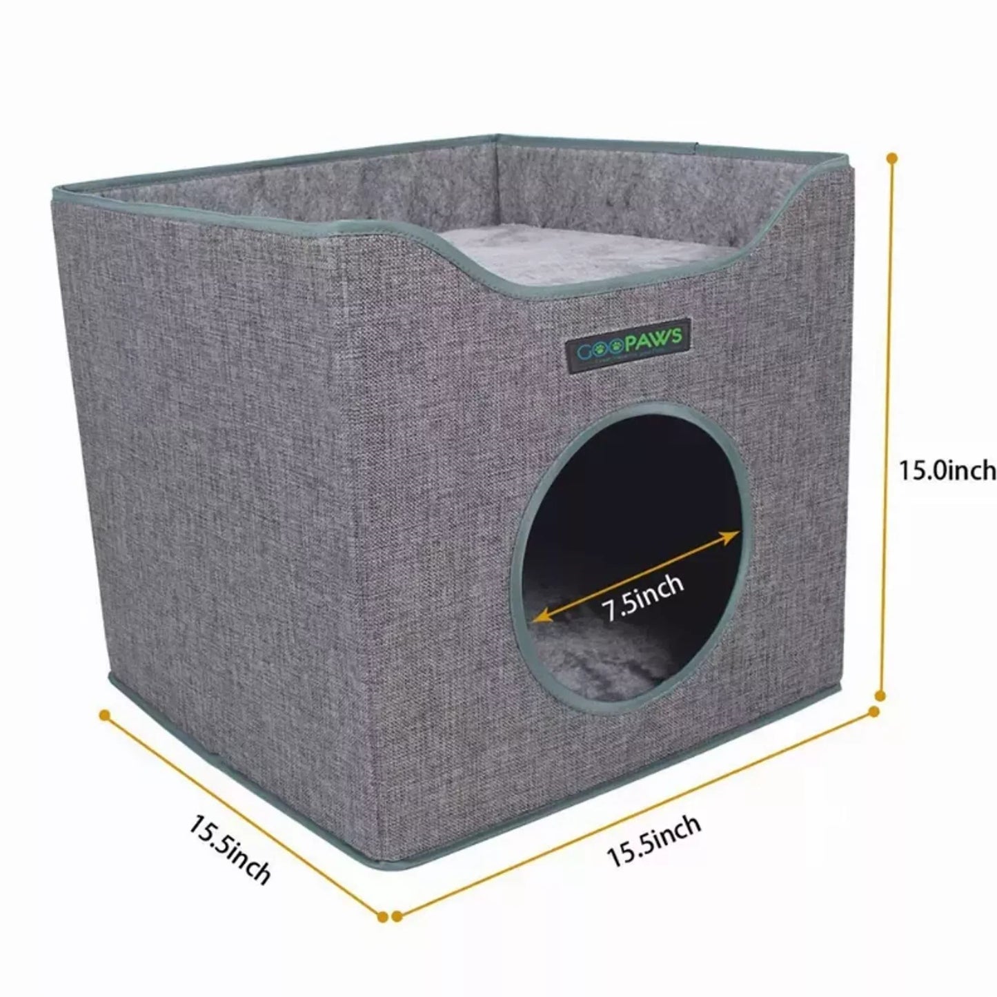 luxury cat condo bed indoor cats soft cushion interior comfort