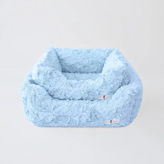 luxury dog bed for small dogs bella plush bed front view