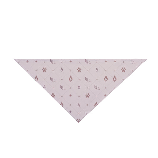 luxury pet bandana soft mauve pattern luxury Fiery Couture design for dogs and cats