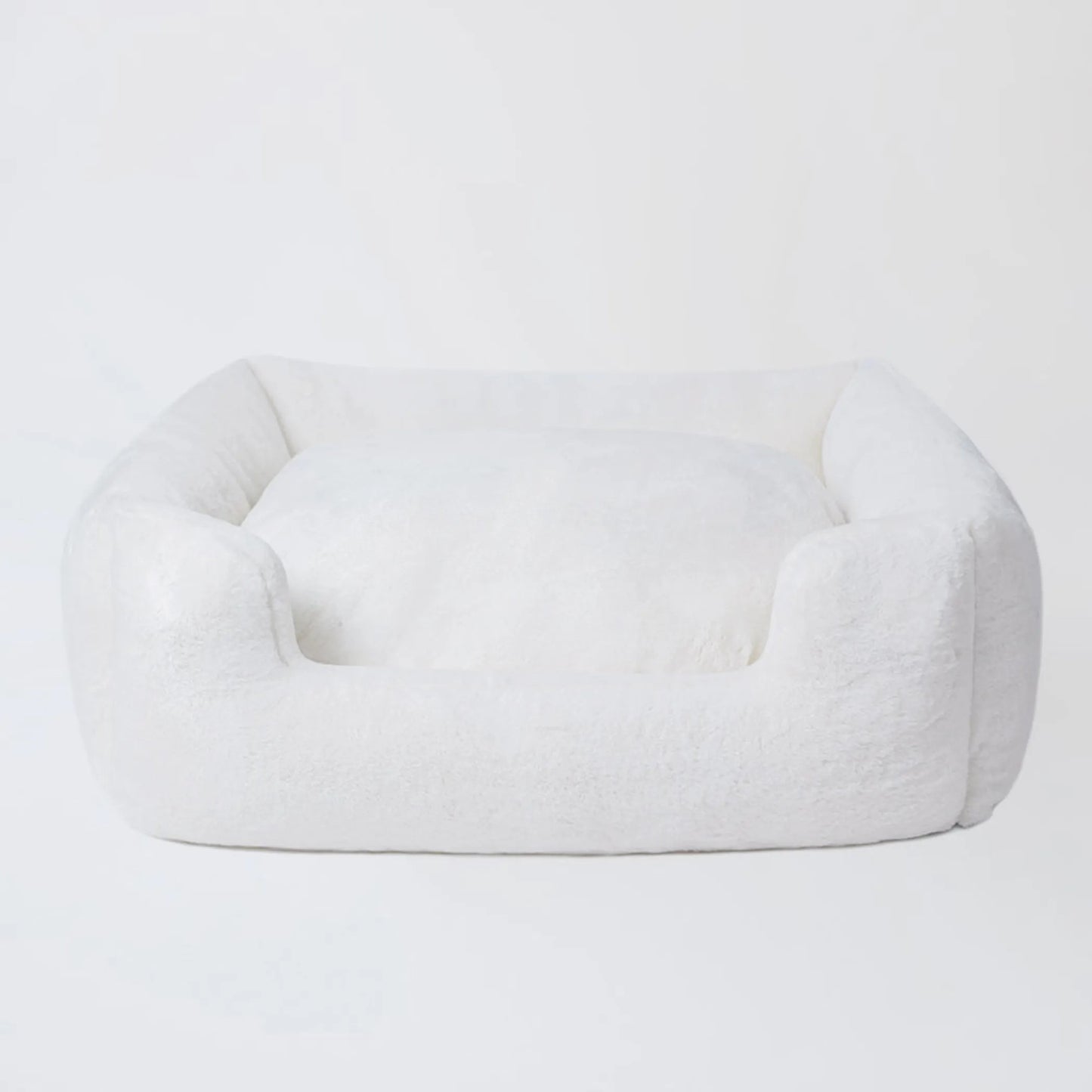 luxury bolster dog bed for small dogs soft interior cushion comfort